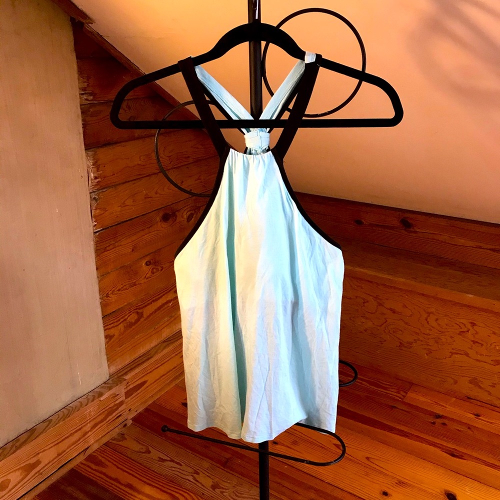 Victoria’s Secret Teal Built-in Bra Tank Top EUC S